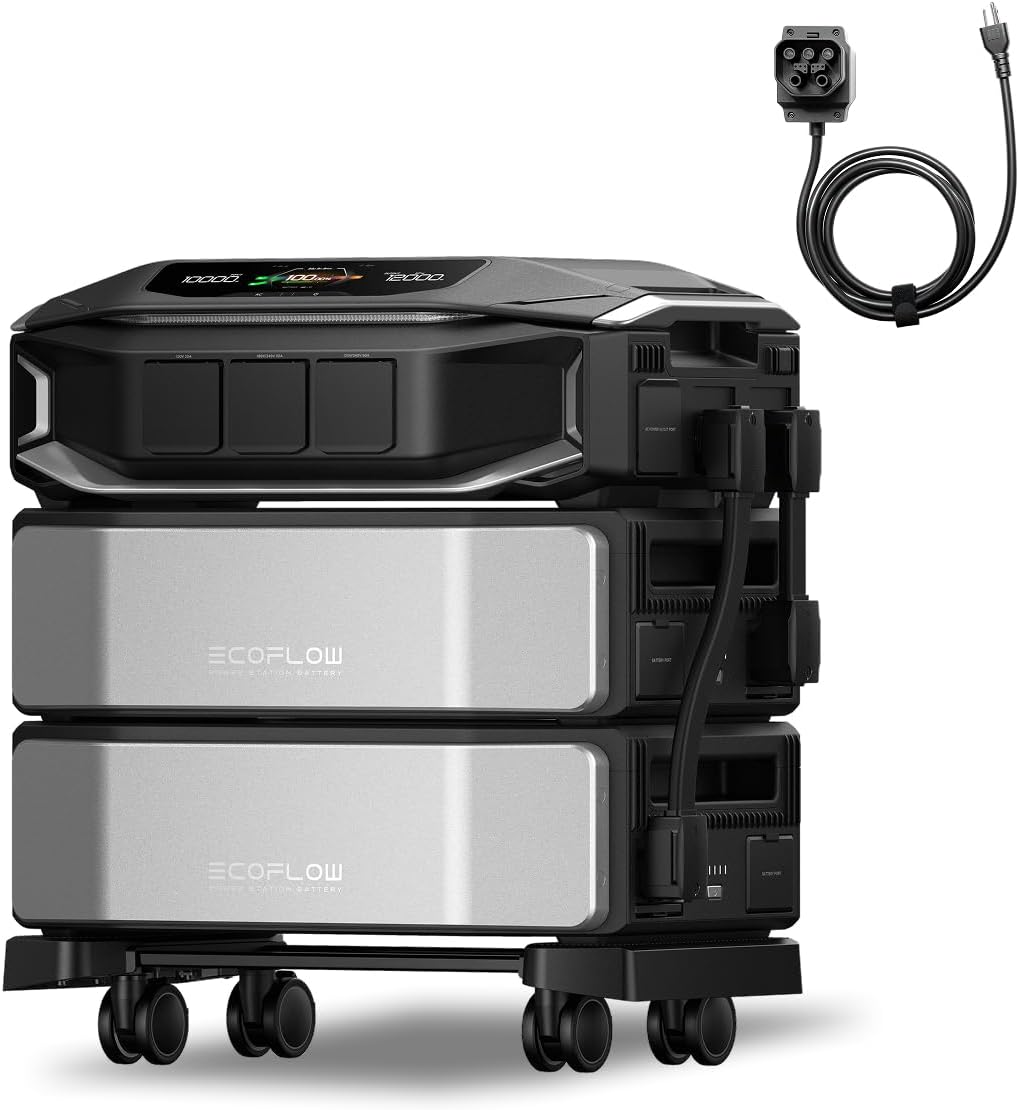 EcoFlow Delta Pro Ultra X review full list of package contents including inverter, two batteries, cables, and documentation