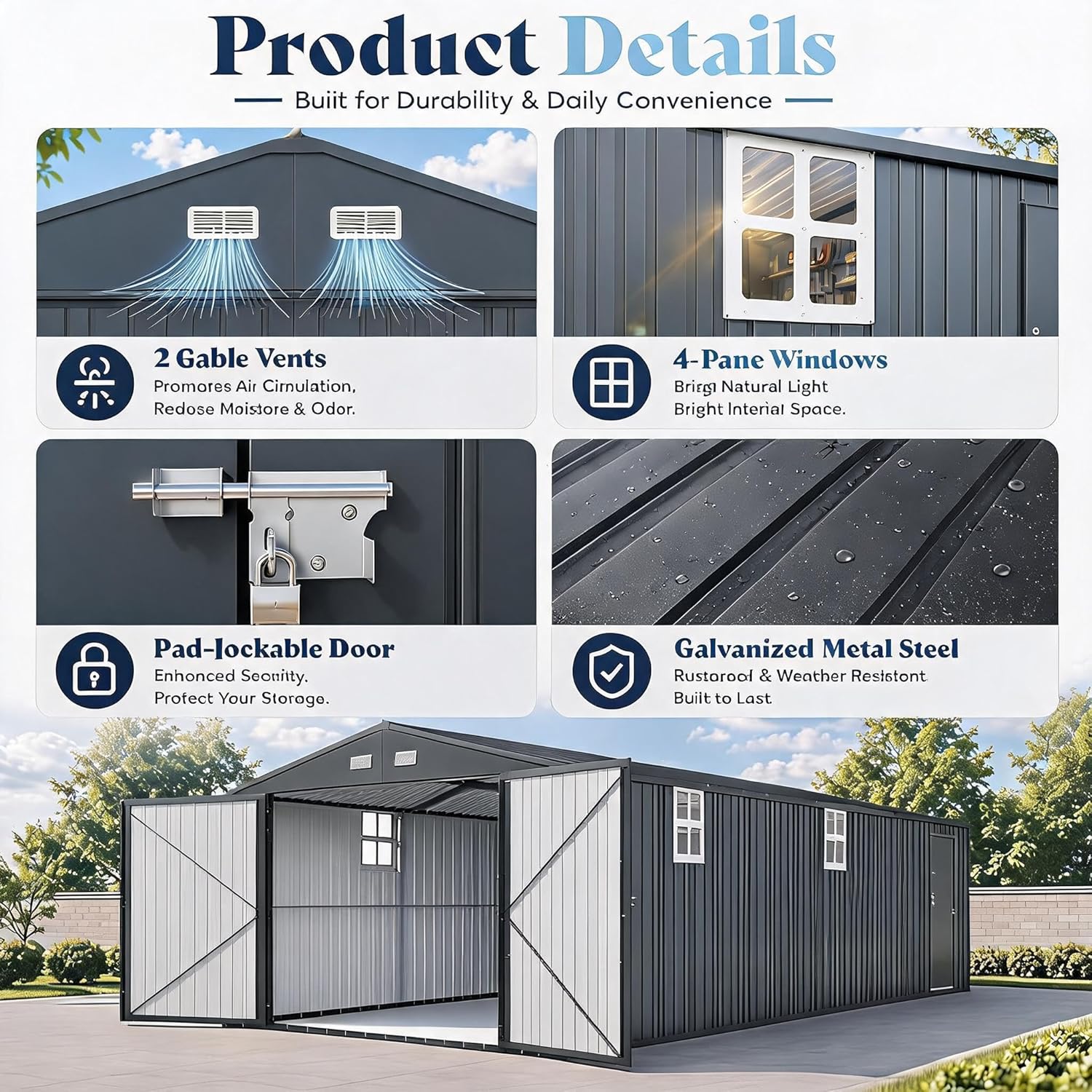 IDEALHOUSE 12x25 metal garage shed review,IDEALHOUSE metal garage shed review and rating,is IDEALHOUSE 12x25 shed worth buying,IDEALHOUSE garage shed review pros cons,12x25 metal garage shed review honest opinion,IDEALHOUSE outdoor storage shed review verdict compared to top alternatives