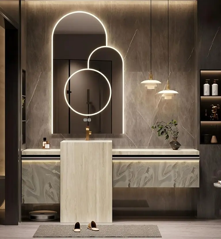 Image 1 of LUTHXAY 52 inch bathroom vanity review