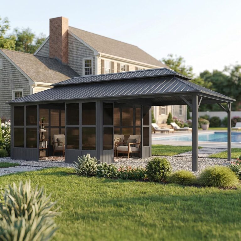Image 1 of PURPLE LEAF sunroom gazebo review