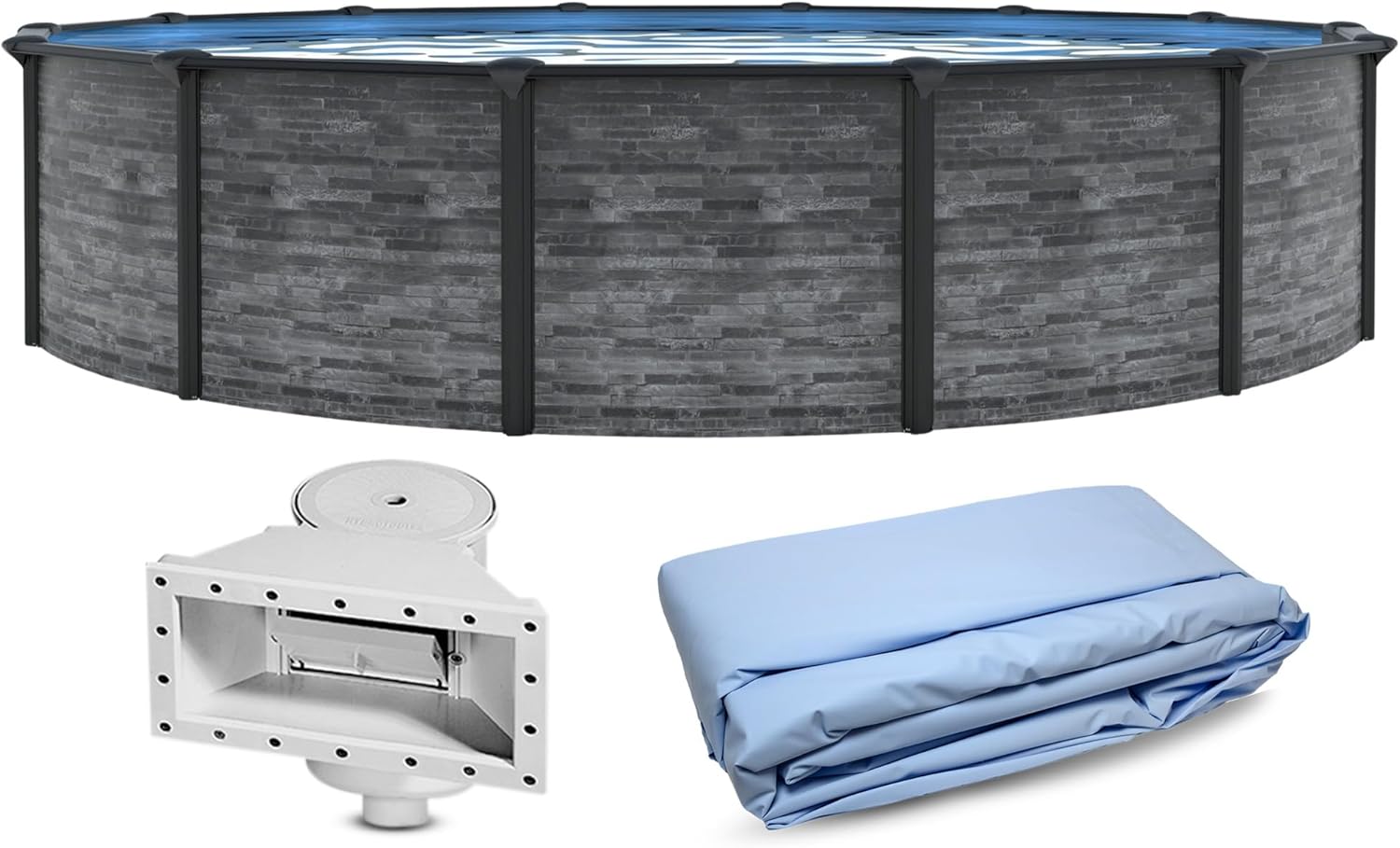 Blue Wave Marbella pool review build quality and materials close-up
