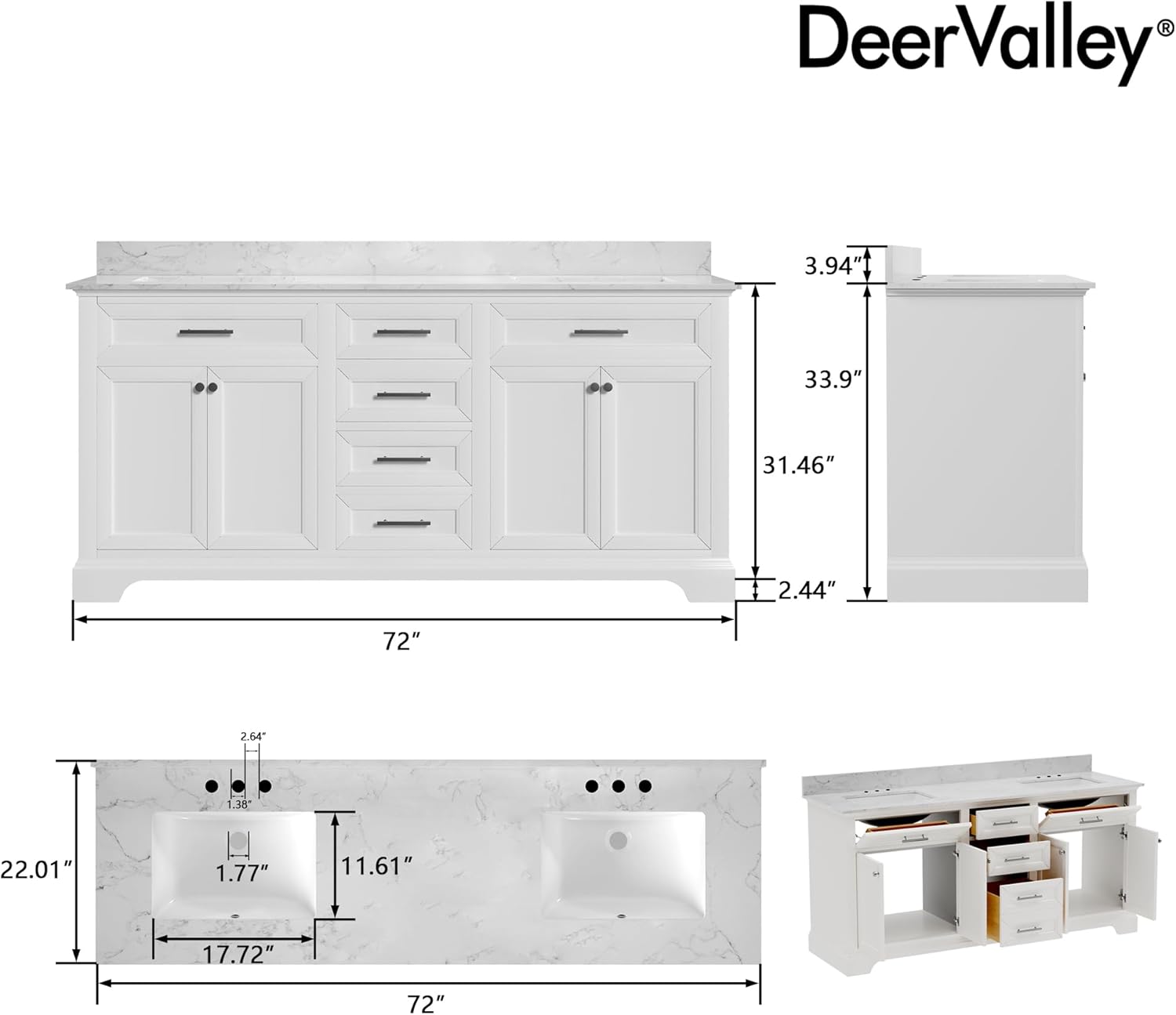 DeerValley 72 Inch Vanity Review: Worth Buying? Pros & Cons 2 DeerValley 72 inch vanity review,DeerValley 72 inch vanity review and rating,is DeerValley vanity worth buying,DeerValley 72 inch vanity review pros cons,DeerValley 72 inch vanity review honest opinion,DeerValley 72 inch vanity review verdict unboxing and complete package contents