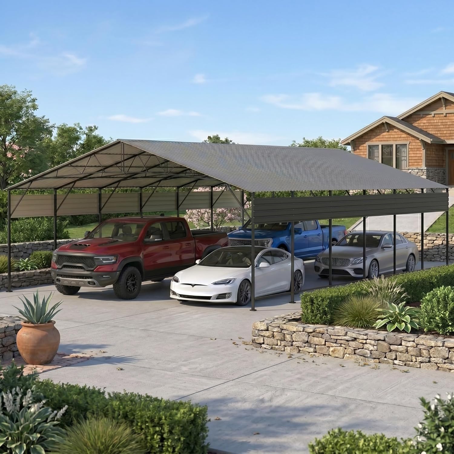 Devoko metal carport review,Devoko carport review and rating,is Devoko carport worth buying,Devoko carport review pros cons,Devoko 20x30 carport review honest opinion,Devoko metal carport review verdict — full unboxing showing every item included