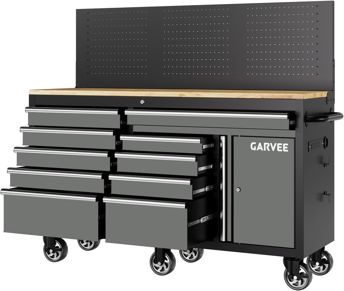 Garvee 60 in rolling tool chest review - detailed features and technical specifications