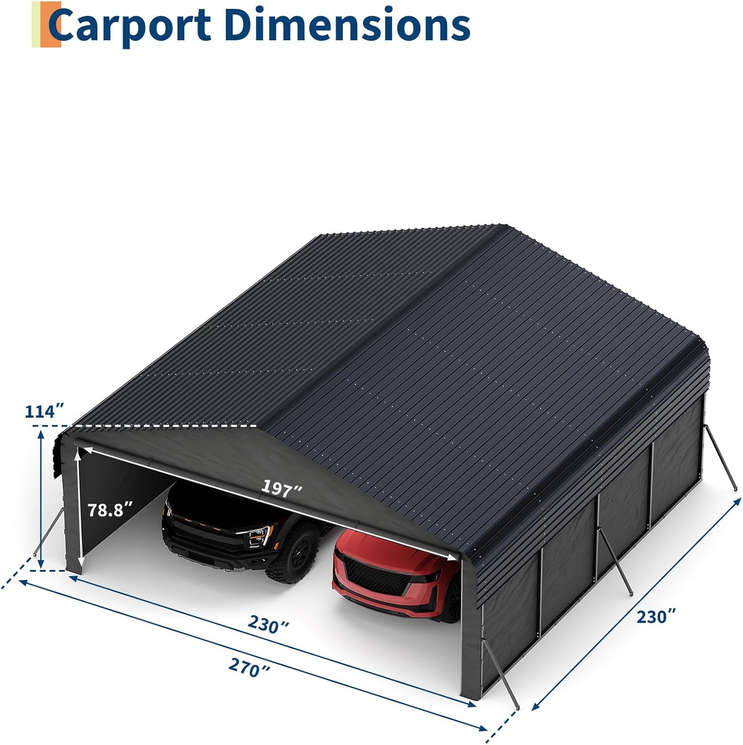 Garvee Metal Carport Review: Durable Shelter Worth Buying? 2 Garvee carport review setup and first use experience