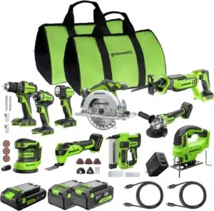 Image 1 of Greenworks 24V brushless tool combo review