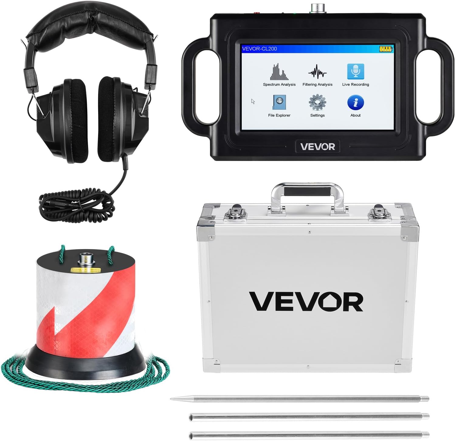 VEVOR pipe water leak detector review,VEVOR pipe water leak detector review and rating,is VEVOR pipe water leak detector worth buying,VEVOR pipe water leak detector review pros cons,VEVOR pipe water leak detector review honest opinion,VEVOR pipe water leak detector review verdict full unboxing showing every item included