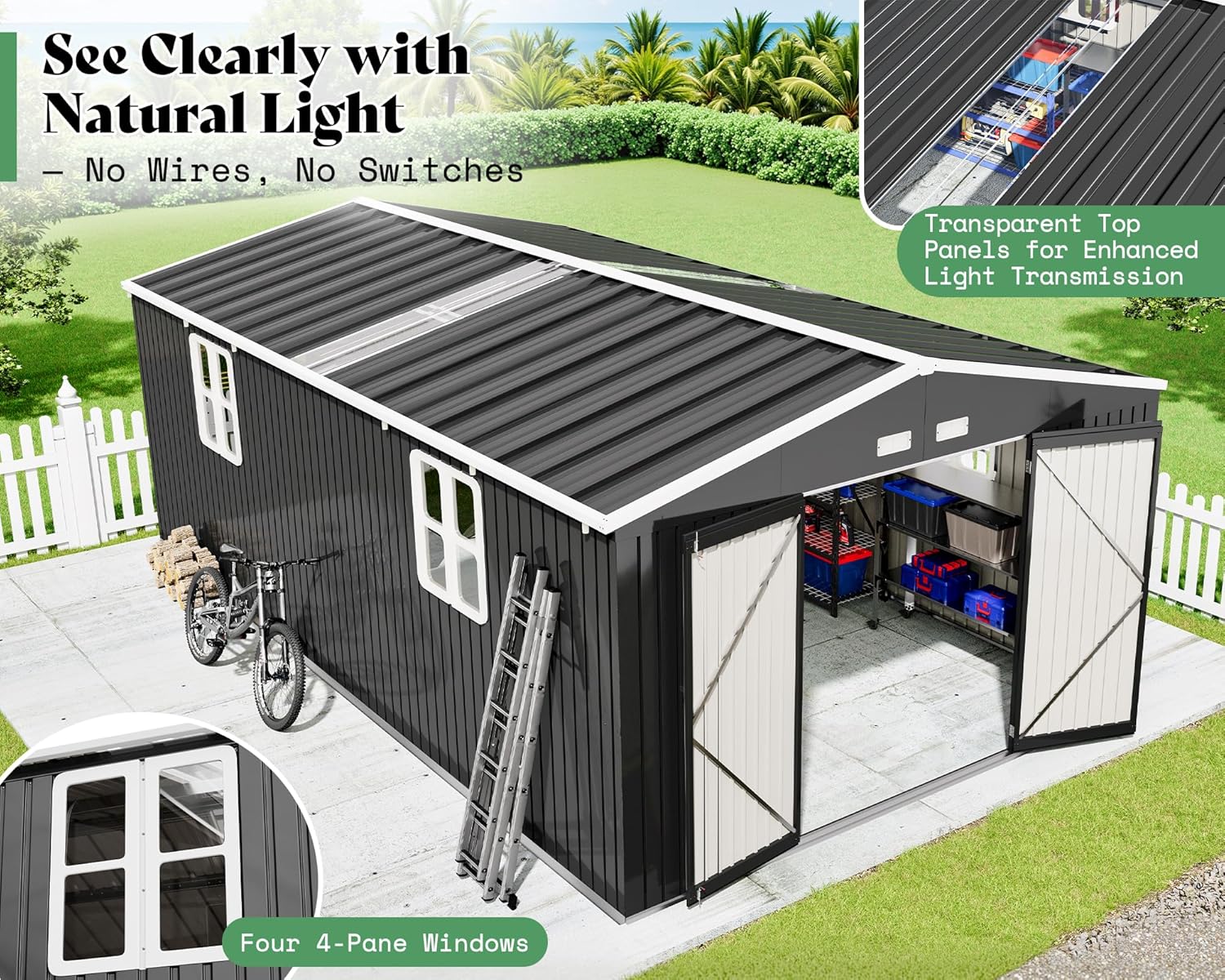 VanAcc 12x20x7.2 FT Outdoor Storage Shed review,VanAcc storage shed review and rating,VanAcc metal shed review pros cons,VanAcc outdoor shed review honest opinion,VanAcc shed review verdict,is VanAcc shed worth buying real-world details not found in the official specs