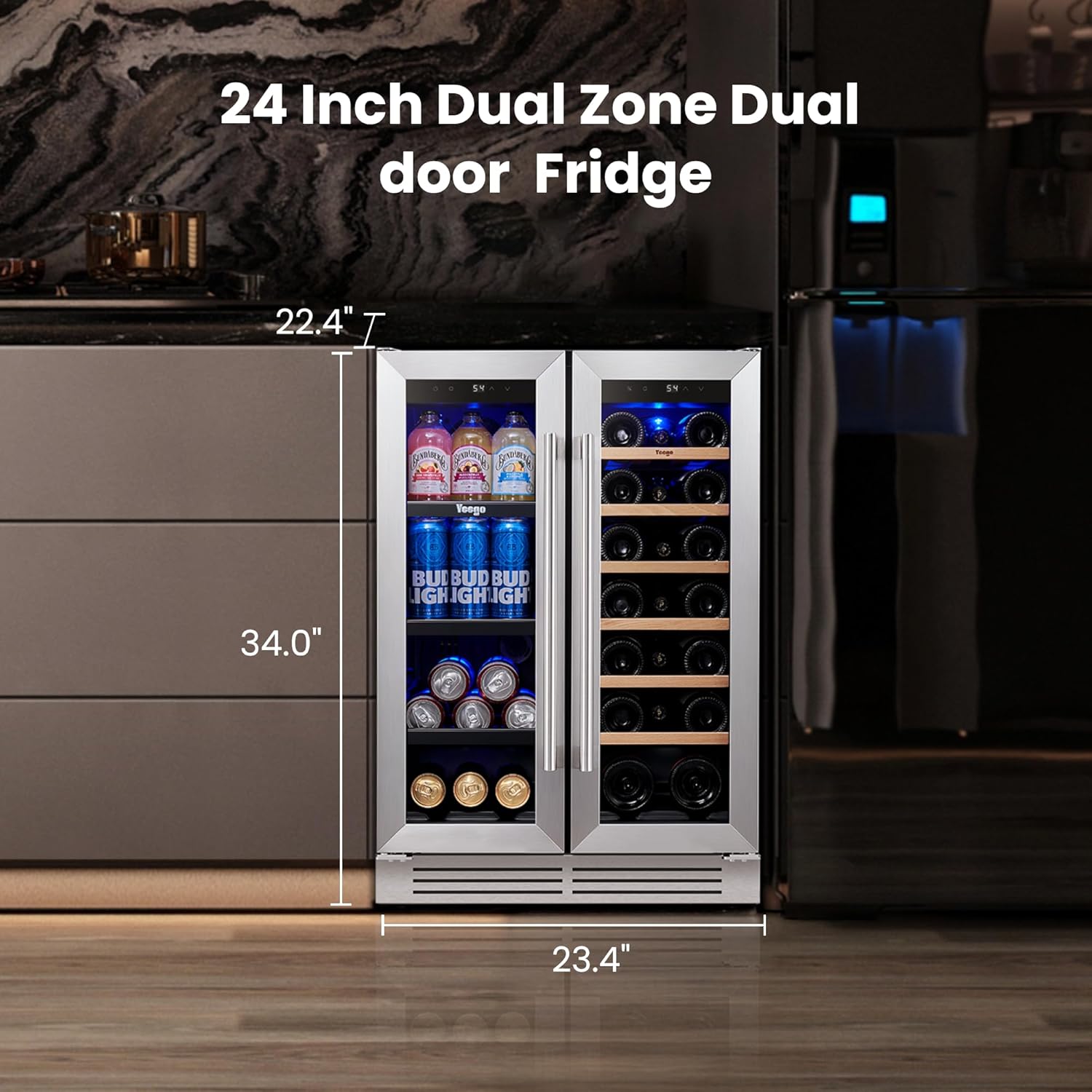 Yeego 24 inch wine cooler review,Yeego beverage cooler review and rating,is Yeego 24 inch wine cooler worth buying,Yeego wine cooler review pros cons,Yeego 24 inch cooler review honest opinion,Yeego wine and beverage cooler review verdict feature breakdown and specification detail