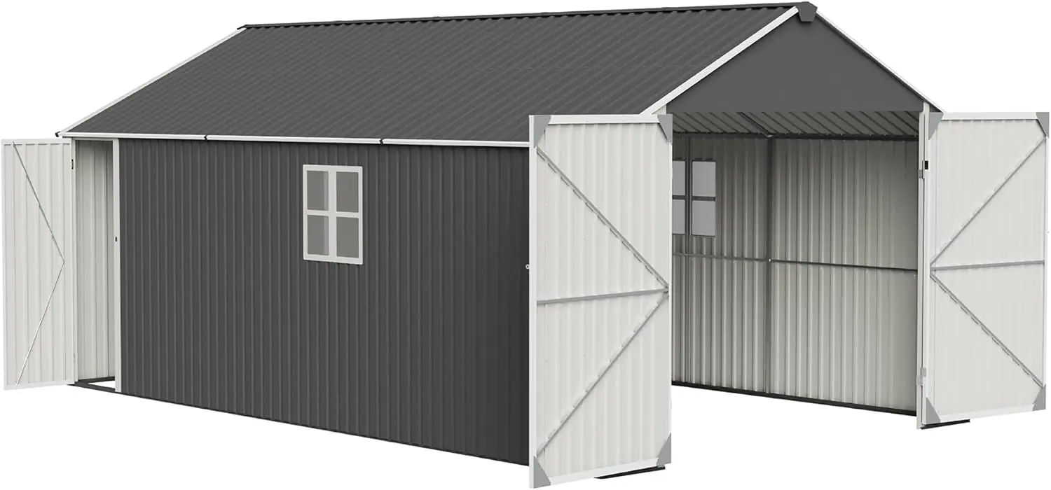 ZMAD 12x20x9.3 FT shed review,ZMAD metal shed review and rating,is ZMAD shed worth buying,ZMAD heavy duty shed review pros cons,ZMAD outdoor storage building review honest opinion,ZMAD 12x20 shed review verdict build quality and materials close-up