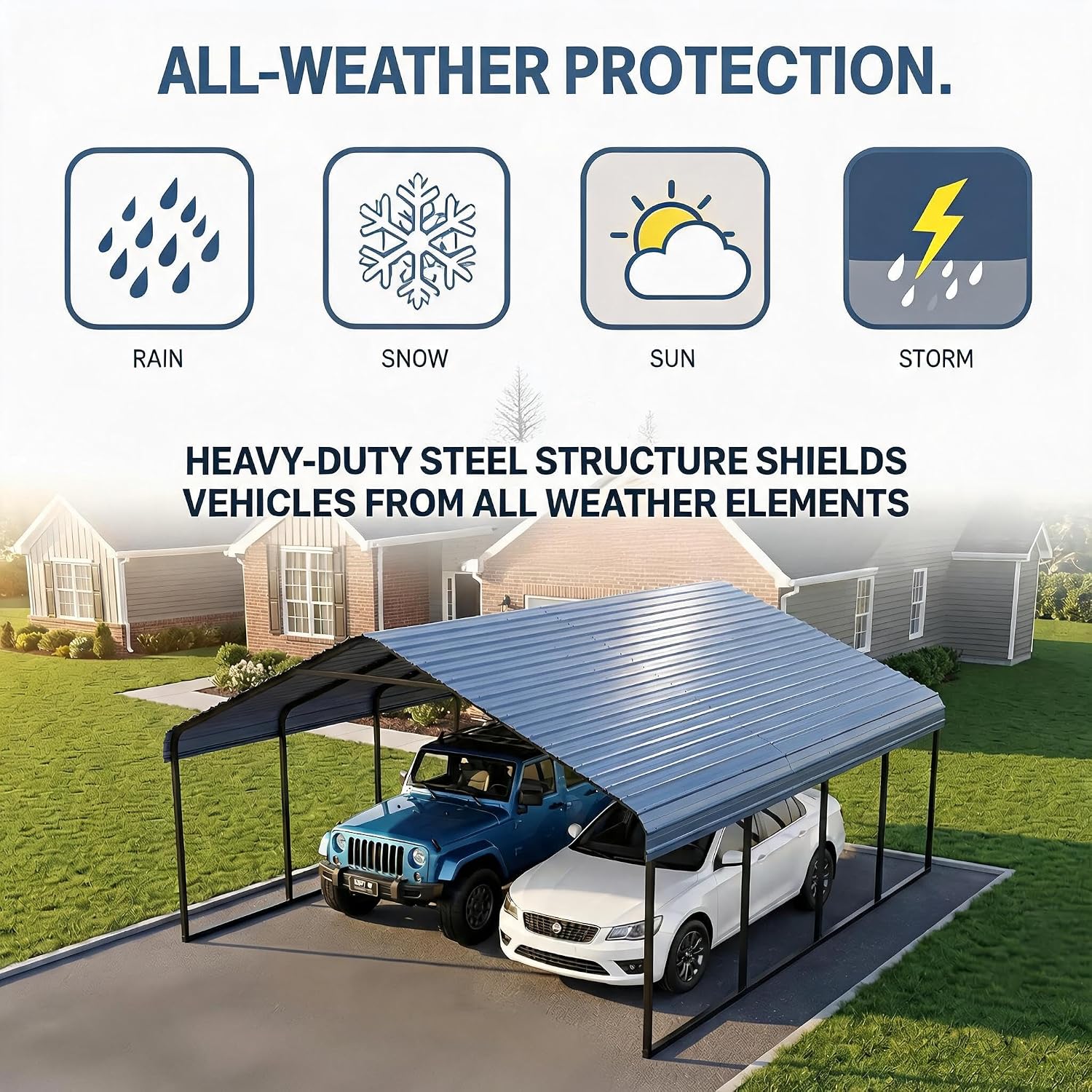 yotila carport review performance testing real world results wind rain snow