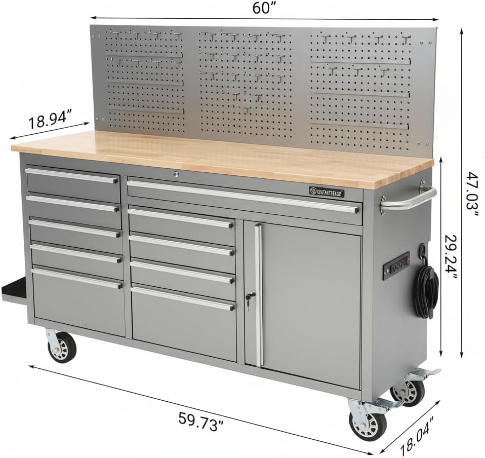 IDEALHOUSE 61 inch rolling tool chest review,IDEALHOUSE tool chest review and rating,is IDEALHOUSE rolling cabinet worth buying,IDEALHOUSE 10 drawer workbench review pros cons,IDEALHOUSE rolling tool chest review honest opinion,IDEALHOUSE mobile workstation review verdict real-world performance test results