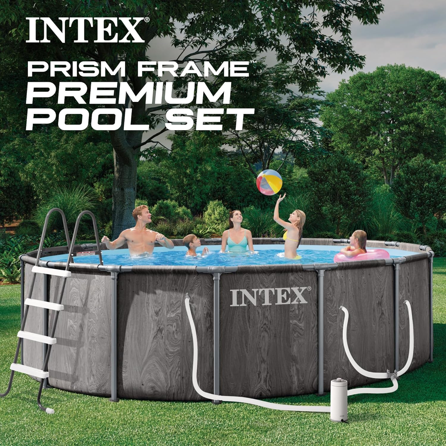 Intex Prism Frame pool review unboxing and complete package contents