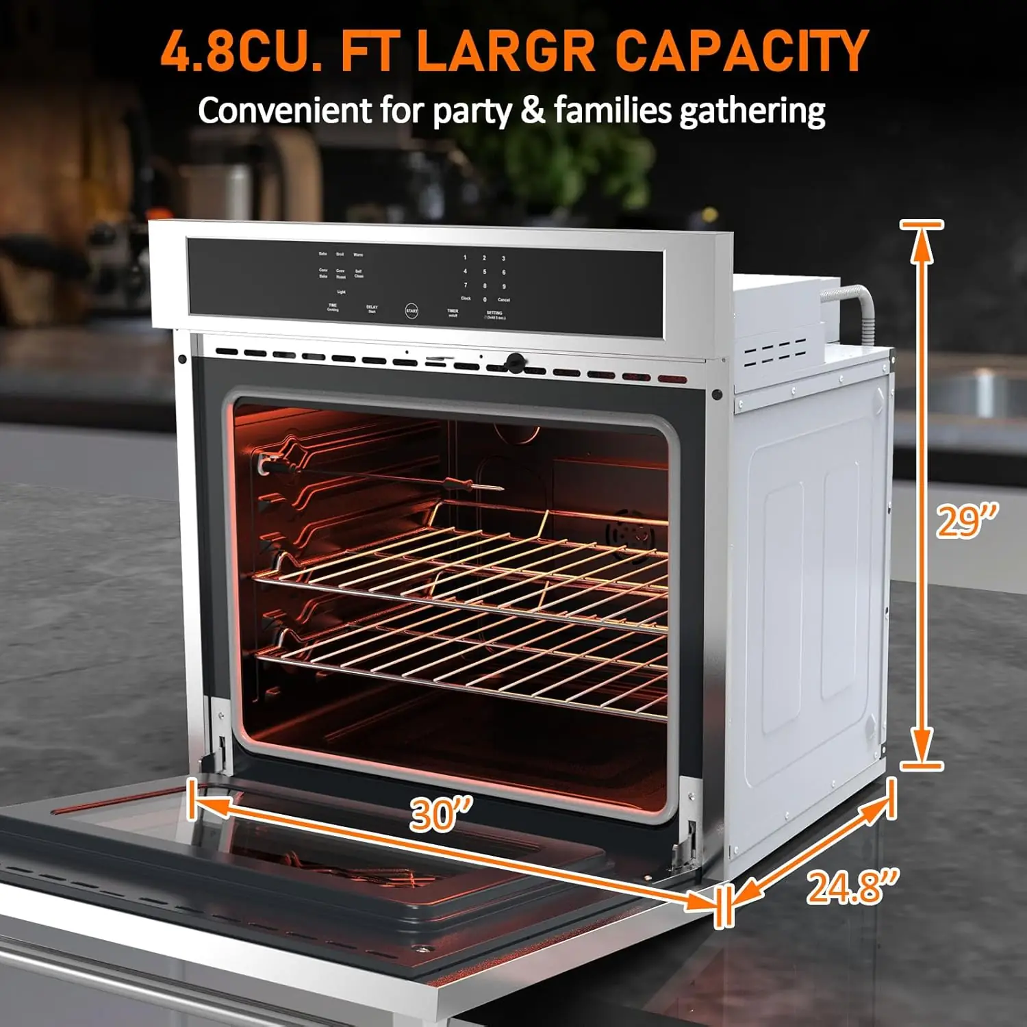 MERXENG 30 Inch Wall Oven Review: Honest Pros & Cons 4 MERXENG 30 inch wall oven review compared against top alternatives