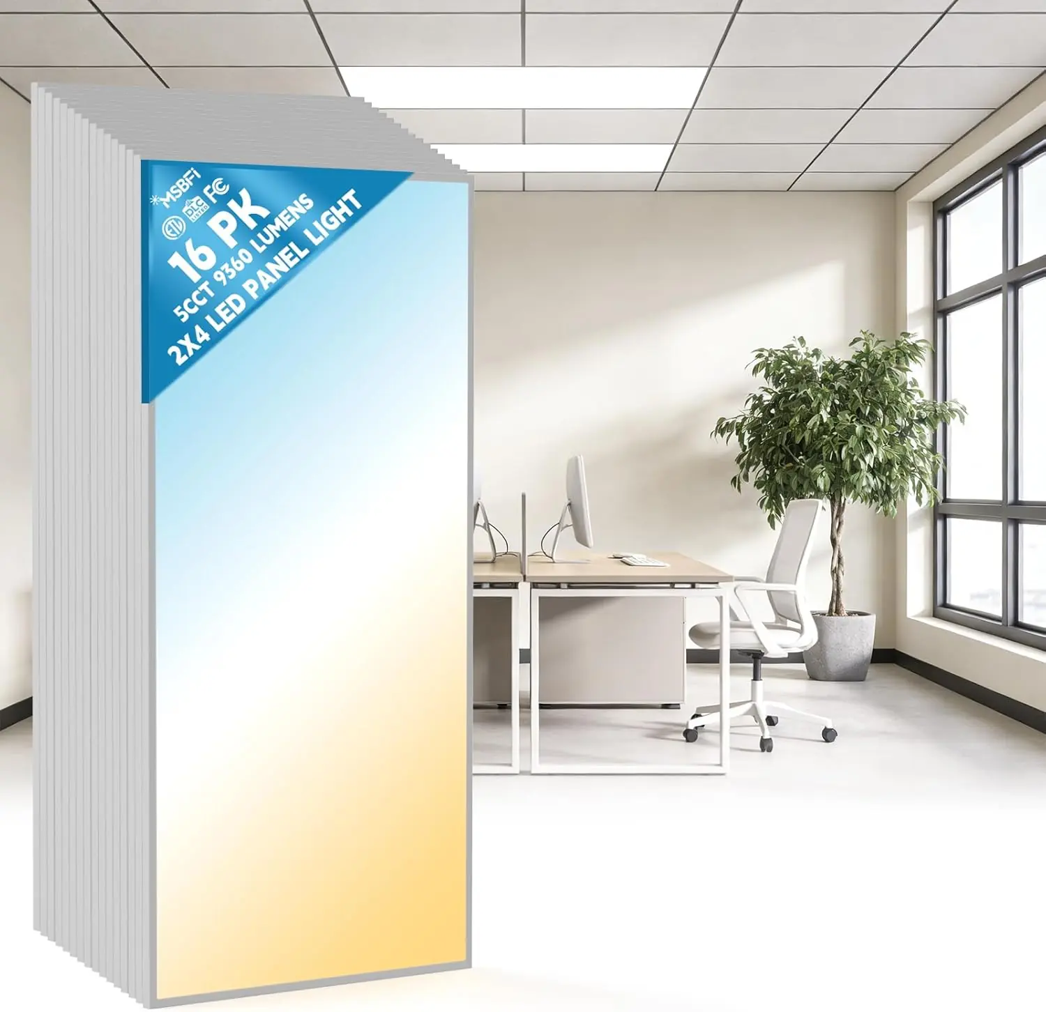 Msbfi 2x4 LED panel light review,2x4 LED flat panel review and rating,Msbfi LED panel light pros cons,2x4 LED ceiling light review verdict,Msbfi 2x4 LED flush mount honest review,2x4 LED panel light worth buying - detailed features and technical specifications