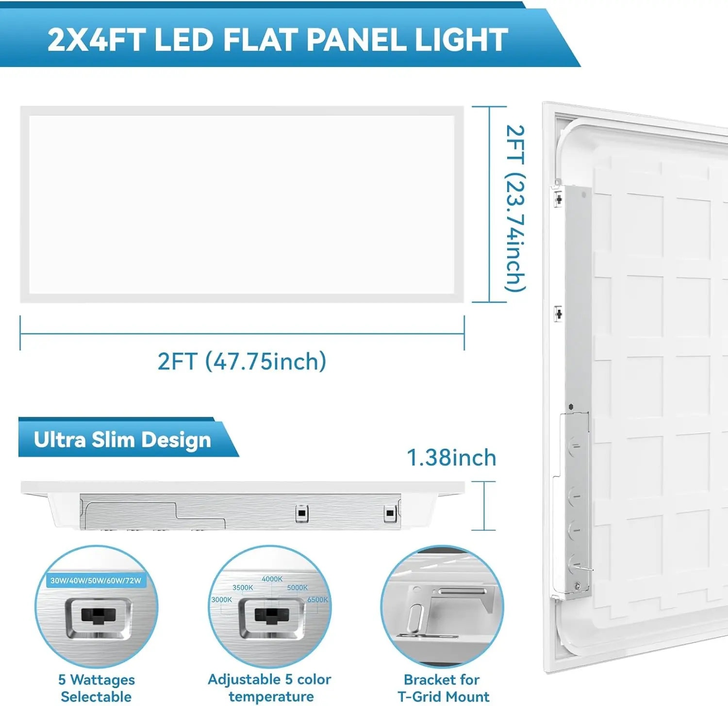 Msbfi 2x4 LED panel light review,2x4 LED flat panel review and rating,Msbfi LED panel light pros cons,2x4 LED ceiling light review verdict,Msbfi 2x4 LED flush mount honest review,2x4 LED panel light worth buying performance testing and real-world results