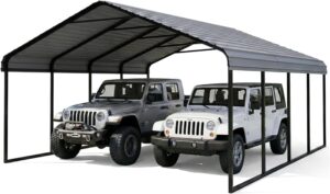 Image 1 of RITERYIFER 20x20 metal carport review