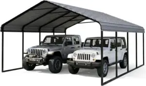 Image 1 of RITERYIFER 20x20 metal carport review