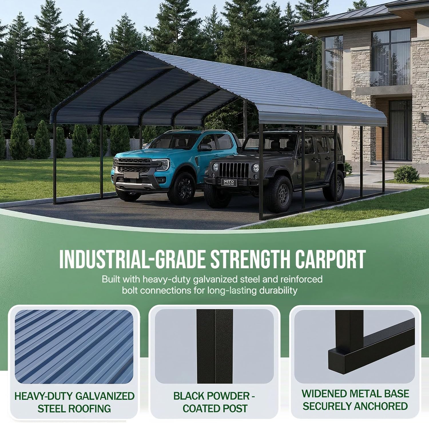 Setting up the RITERYIFER 20x20 metal carport review,RITERYIFER carport review and rating,is RITERYIFER metal carport worth buying,RITERYIFER 20x20 carport review pros cons,RITERYIFER carport review honest opinion,RITERYIFER heavy duty carport review verdict for the first time