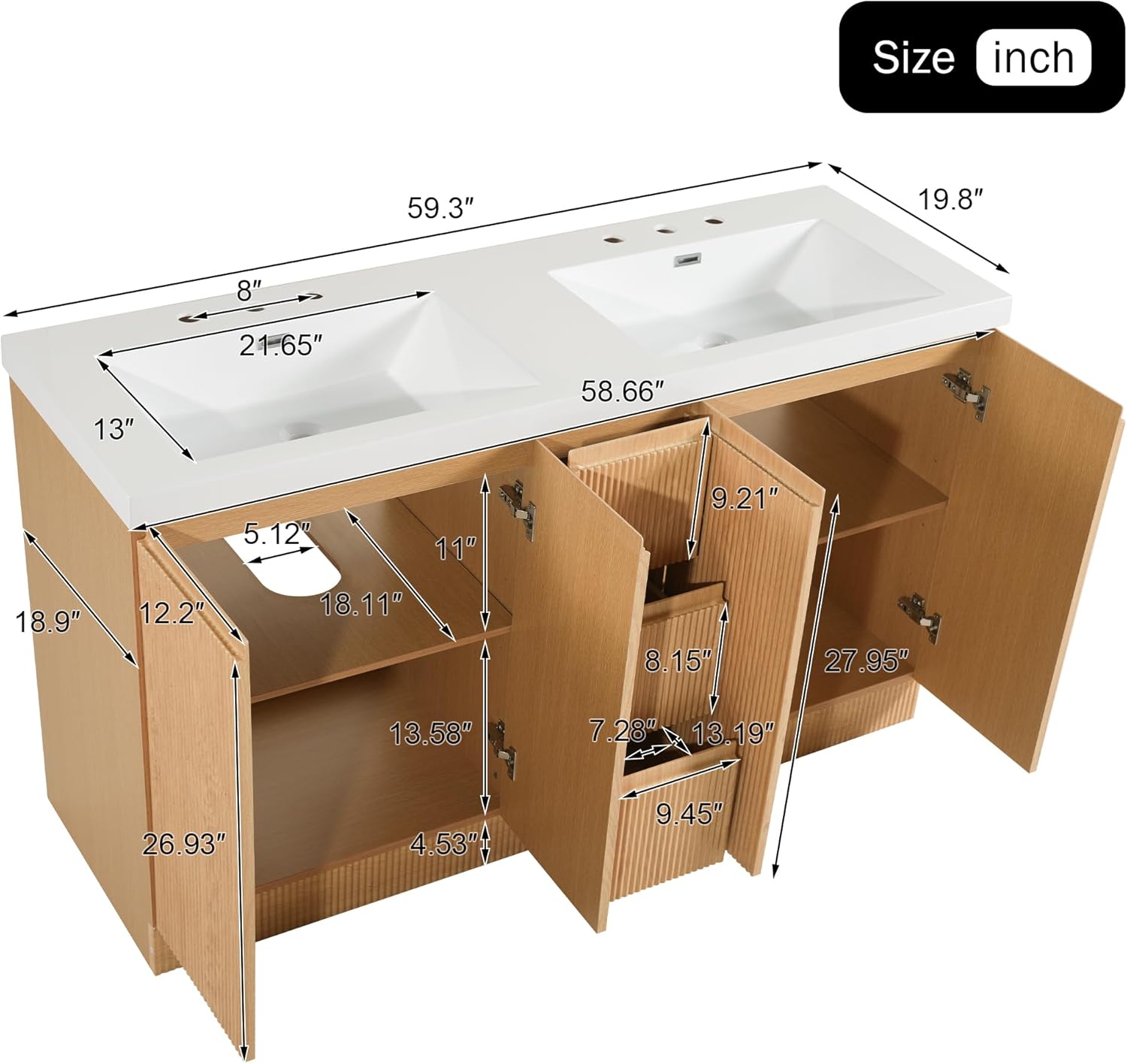 Virubi 60 Inch Double Bathroom Vanity Review: Pros & Cons 2 Virubi 60 inch double bathroom vanity review,Virubi bathroom vanity review and rating,is Virubi double vanity worth buying,Virubi vanity review pros cons,Virubi double sink vanity honest opinion,Virubi 60 inch vanity review verdict — design and build quality detail