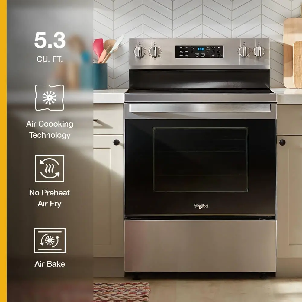 Whirlpool WFES5030RZ Review: Our Honest Verdict 3 Whirlpool WFES5030RZ review, Whirlpool WFES5030RZ review and rating, Whirlpool electric range WFES5030RZ review pros cons, is Whirlpool WFES5030RZ worth buying, Whirlpool WFES5030RZ review honest opinion, Whirlpool WFES5030RZ review verdict features in daily use